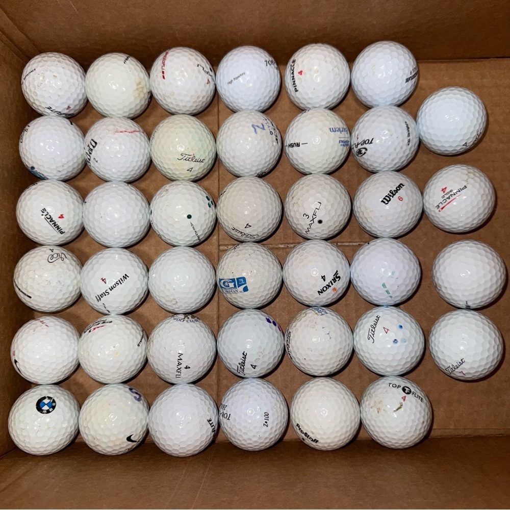 40 Assorted White Golf Balls